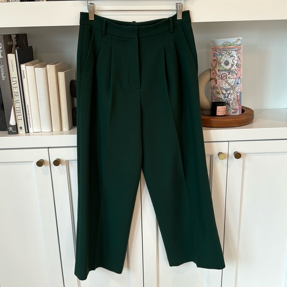 ZARA GREEN TROUSER SIZE SMALL
